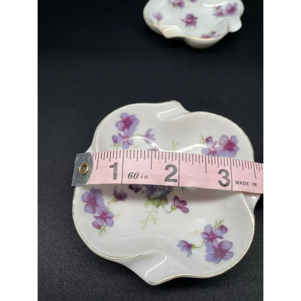 Vintage 1946-52 Lefton China Stacking Nesting Trinket Dishes Set of 4 Rare Find!